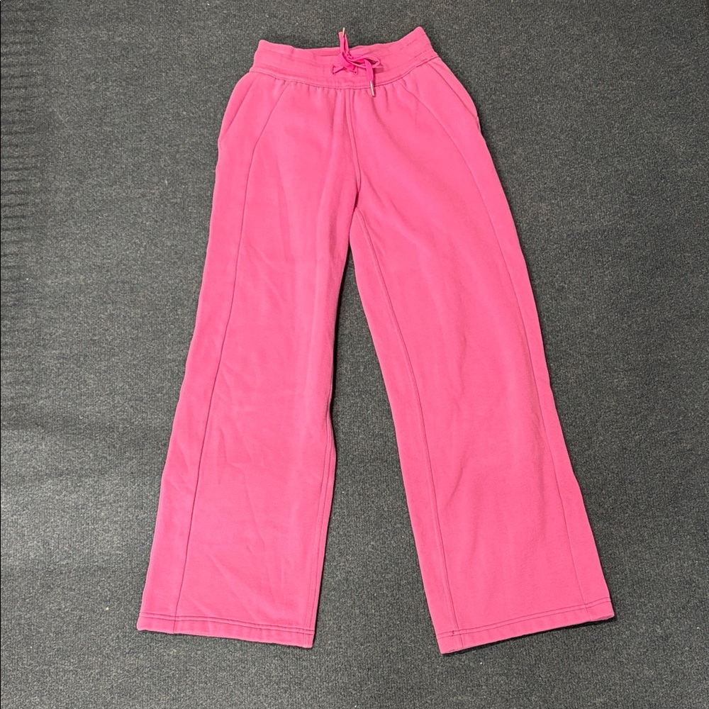 Lululemon Athletica Bright Pink Fleece Pants size xxs